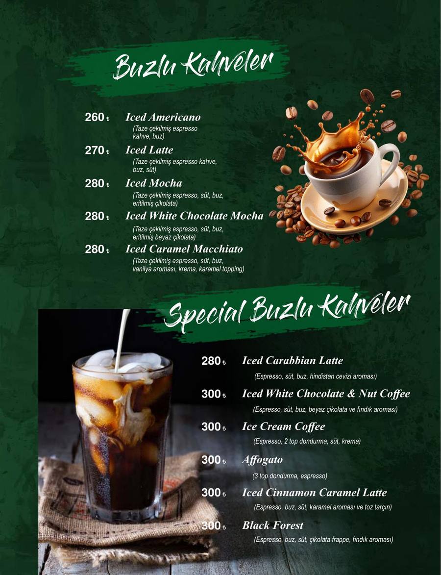 Afilli Lounge Menü