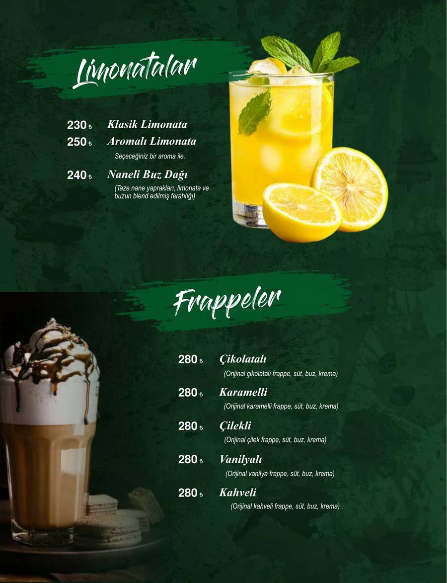 Afilli Lounge Menü